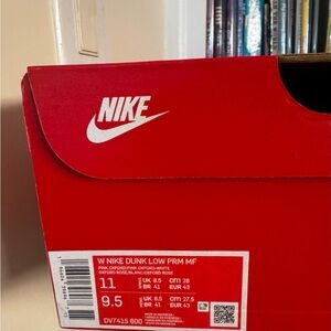 Nike Dunk Low PRM MF in Pink and White